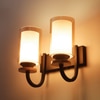 Eliante Modern Wall Lights Mild Steel, Wood, Glass & Glass Material Brown, Gold & Golden Finish