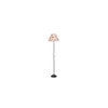 Elaine Multicolour Fabric Floor Lamp with Black Iron Base