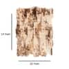 Beige Brown Abstract Wool Silk Shaped Rug Hand Tufted Area Rug for Living Room Bedroom 10x14