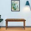 Graeae Solid Wood Bench In Provincial Teak Finish