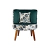 Easy Lounge Chair with Cushion in Green Color