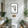 The Castle Decor Funny Highland Cow Are You Pooping Wall Art 8x12 Inch