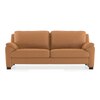 Farina 3 Seater Half Leather Sofa in Mustard Colour
