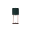 Willow Green Cotton Floor Lamp with Solid Wood