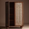 Abacus Solid Wood Wardrobe in Brown Colour