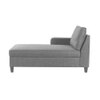 Alba Fabric Chaise Launger in Grey Colour