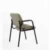 Kepler Brooks Embassy Leatherette Visitor Chair in Grey Colour