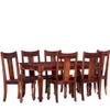Holand Sheesham Wood 6 Seater Dining Set In Honey Oak Finish