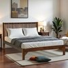 Solacewood King Size Bed Without Storage in Provencial Teak Finish