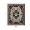 Jaipur Rugs Medallion Wool And Viscose 8x10 Feet Ebony And Natural White Hand Tufted Rug Carpet
