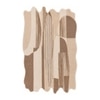 Handmade Wool Shaped Rug Modern Minimalist Beige 10 x 14 Feet Carpet