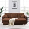 William  Pull Out Sofa cum Bed  in Brown Colour