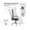 Ettorez  Global Hb Stylish Sleek Leatherette Office Chair In Brown Colour