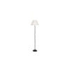 Joss Zig Zag Iron Floor lamp with Jute Conical White shade (Z38)