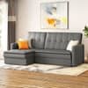 Darwin Sectional Sofa cum Bed - Color - Grey