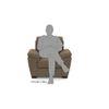 Adelaide Essential 1 Seater Fabric Sofa in Dune Colour
