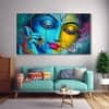 The Castle Decor Radha Krishna Wall Painting Wooden Framed 27x48 Inch (Style 5)