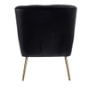 Beato Fabric Accent Chair in Black Colour