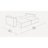 Skult 3 Seater Pull Out Sofa cum Bed  in Green Colour