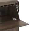 Cabo Solid Wood 2 Door Bar Cabinet In Danish Walnut Finish