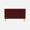 Fame Velvet 2 Seater Sofa in Maroon Colour