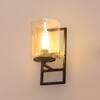 Eliante Modern Wall Lights Mild Steel & Glass Material Brown & Champaign Finish