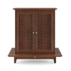 Devoto Solid Wood Prayer Unit 2 Door In Honey Finish
