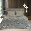 Rex Multicolor Abstract 400 TC Cotton Flat Super King Size Bedsheet with 2 Pillow Covers – Threads