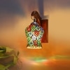 Devansh Solid Wood Electric Wall Light in Brown Colour with Multi Shade Count of 1 Light