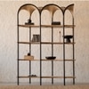 Andaman Katchall Solid Wood Shelving Unit in Black Colour