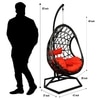 Lugano Wicker Swing In Black Color