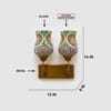 Devansh Metal Electric Wall Light in Antique Gold Colour with Black Shade Count of 1 Light