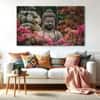 The Castle Decor Lord Buddha Meditation Wall Art Framed Painting 27x48 Inch (Style 5)