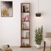 Walten Engineered Wood Bookshelf in Brown Maple