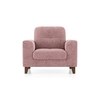 Verona Essential 1 Seater Fabric Sofa In Desert Rose Colour