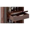 Boisdale Solid Wood Bar Cabinet in Walnut Finish