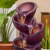 Stacked Pot Wine Fiber Glass Indoor Fountain
