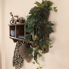 Ambrosia Wooden Wall Shelf Organiser With Key Holders