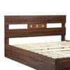 Yumako Queen Size Bed In Walnut Finish