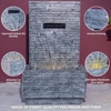 Dark Grey Slate Water Fall Water Fountain