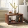 Euler's Solid Wood Side Table in Teak Finish