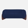 Amala Velvet 2 Seater Sofa in Navy Blue Colour