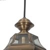 Nolan Single Light Ceiling Pendant In Antique Brass Finish