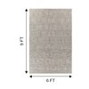 Jaipur Rugs Soft Basketweave Wool Viscose Dhurrie Rug White 6x9 ft