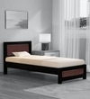 Coram Solid Wood Single Bed In Walnut Finish