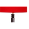 Fiona Red Cotton Shade Floor Lamp