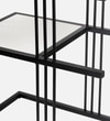 Black Metal Side Table in Black Colour