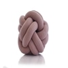 Nodo Cotton Knitted Knot Pillow  Pink 11X11 Inches