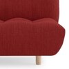 Palermo 3 Seater Click Clack Sofa cum Bed In Salsa Red Colour
