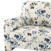 Farina Luxe 1 Seater Fabric Sofa in Adrian Velvet Colour